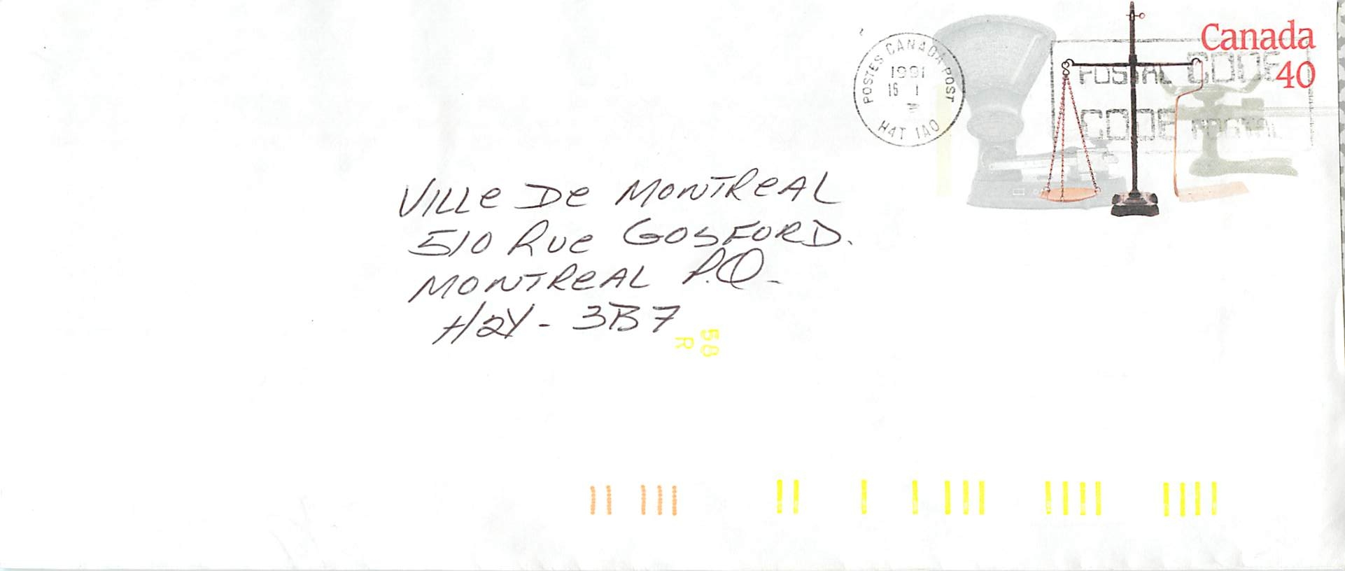 Entier Postal Postal Stationary Canada Balance Justice