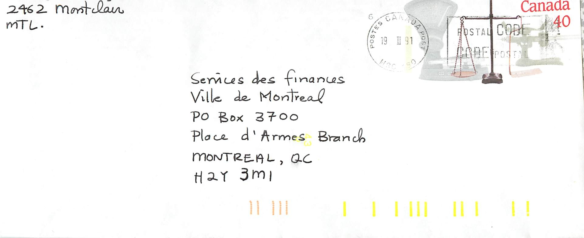 Entier Postal Postal Stationary Canada Balance Justice