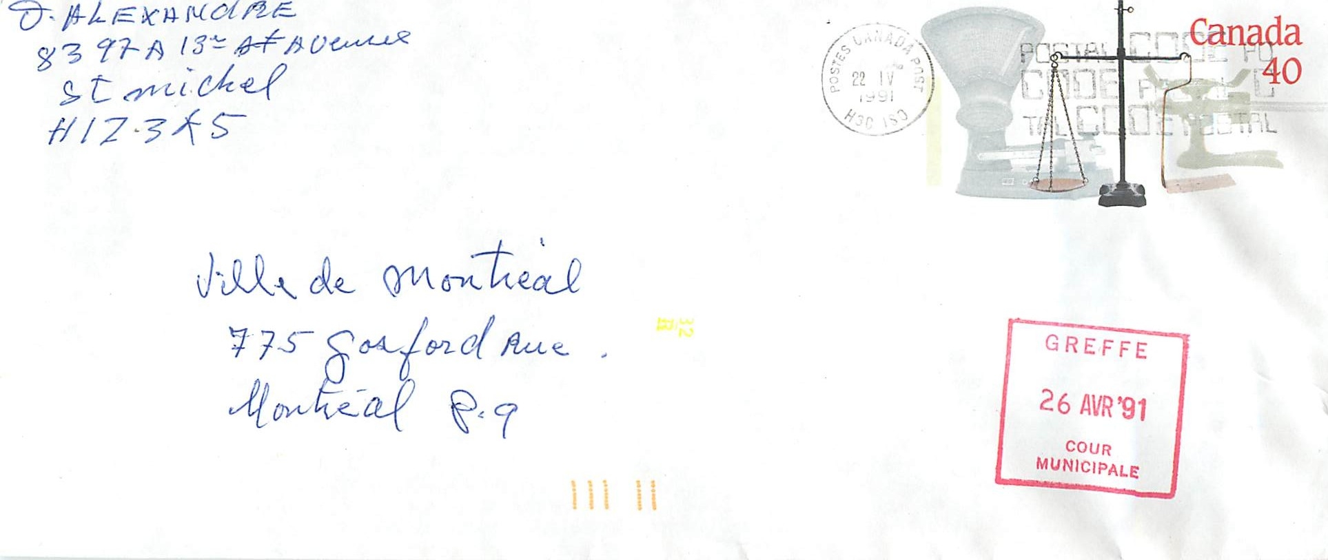 Entier Postal Postal Stationary Canada Balance Justice