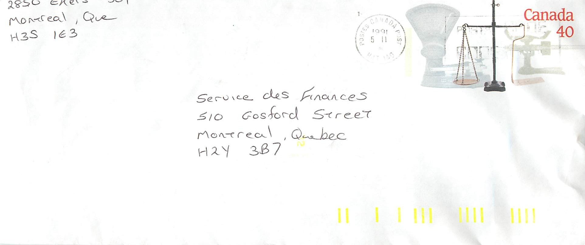 Entier Postal Postal Stationary Canada Balance Justice