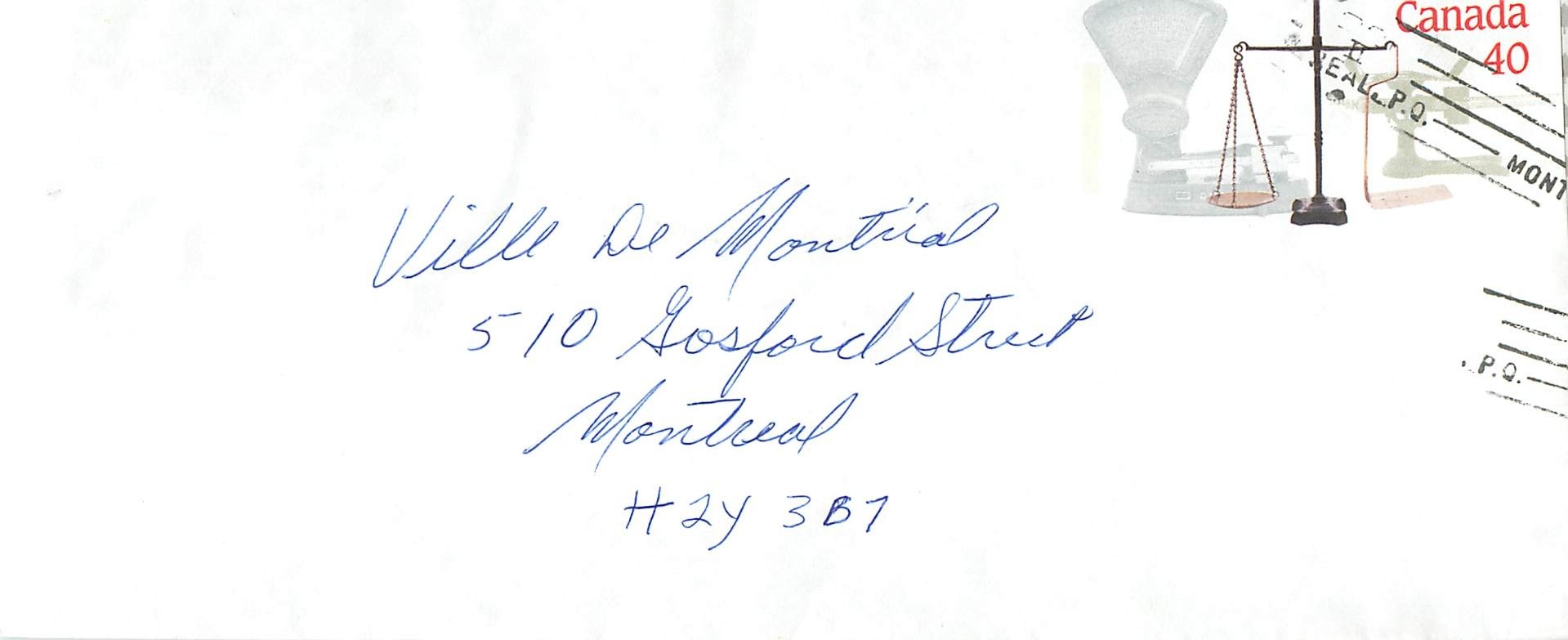 Entier Postal Postal Stationary Canada Balance Justice Montreal
