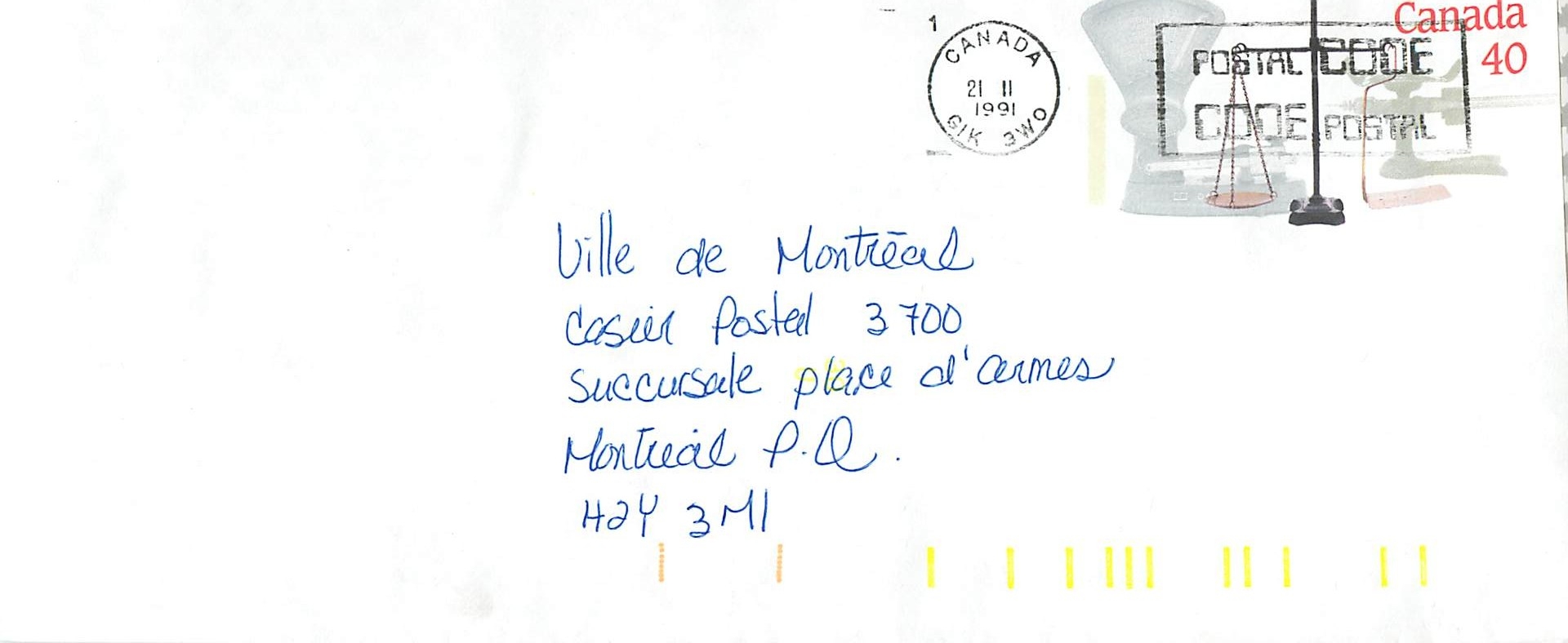 Entier Postal Postal Stationary Canada Balance Justice