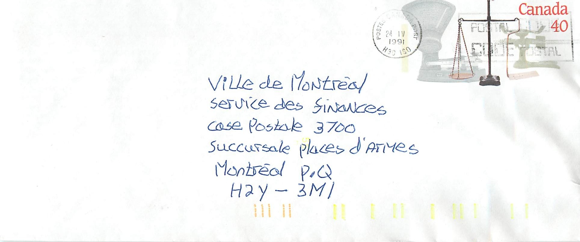 Entier Postal Postal Stationary Canada Balance Justice