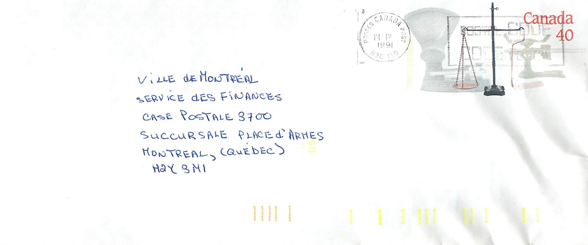 Entier Postal Postal Stationary Canada Balance Justice