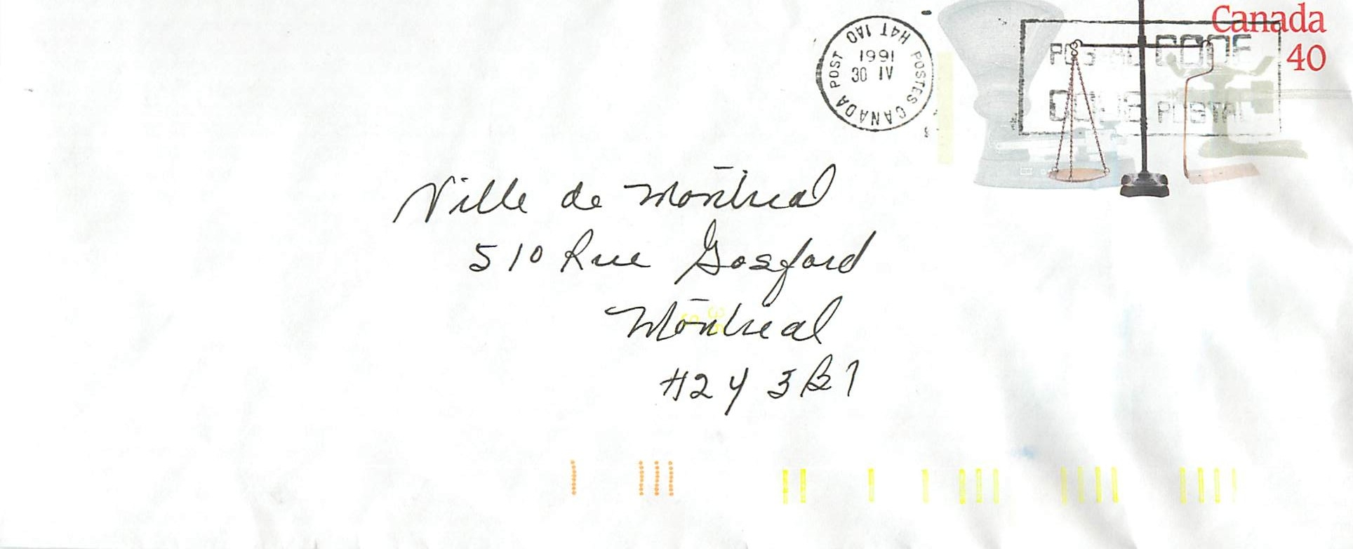 Entier Postal Postal Stationary Canada Balance Justice 
