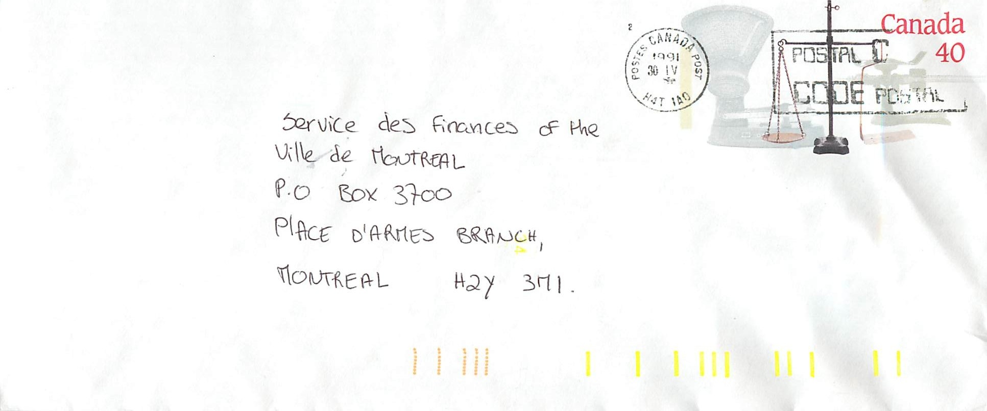 Entier Postal Postal Stationary Canada Balance Justice 