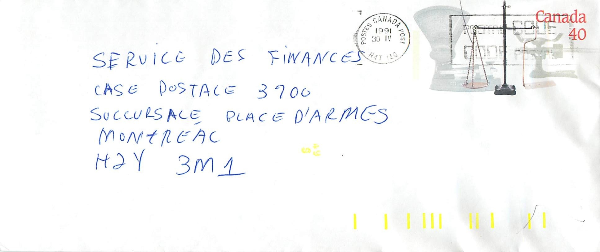 Entier Postal Postal Stationary Canada Balance Justice 