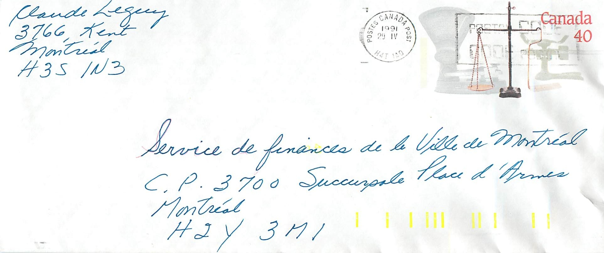 Entier Postal Postal Stationary Canada Balance Justice 