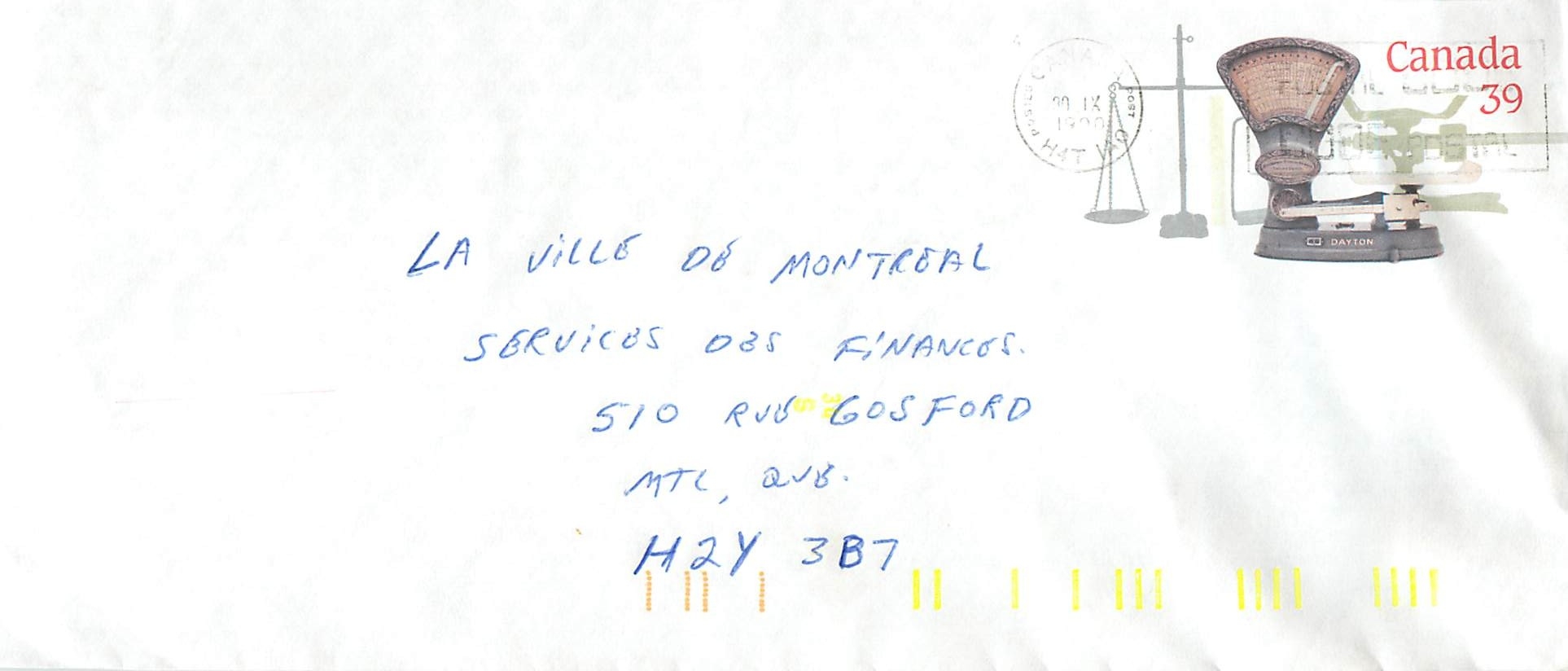 Entier Postal Postal Stationary Canada Balance Dayton