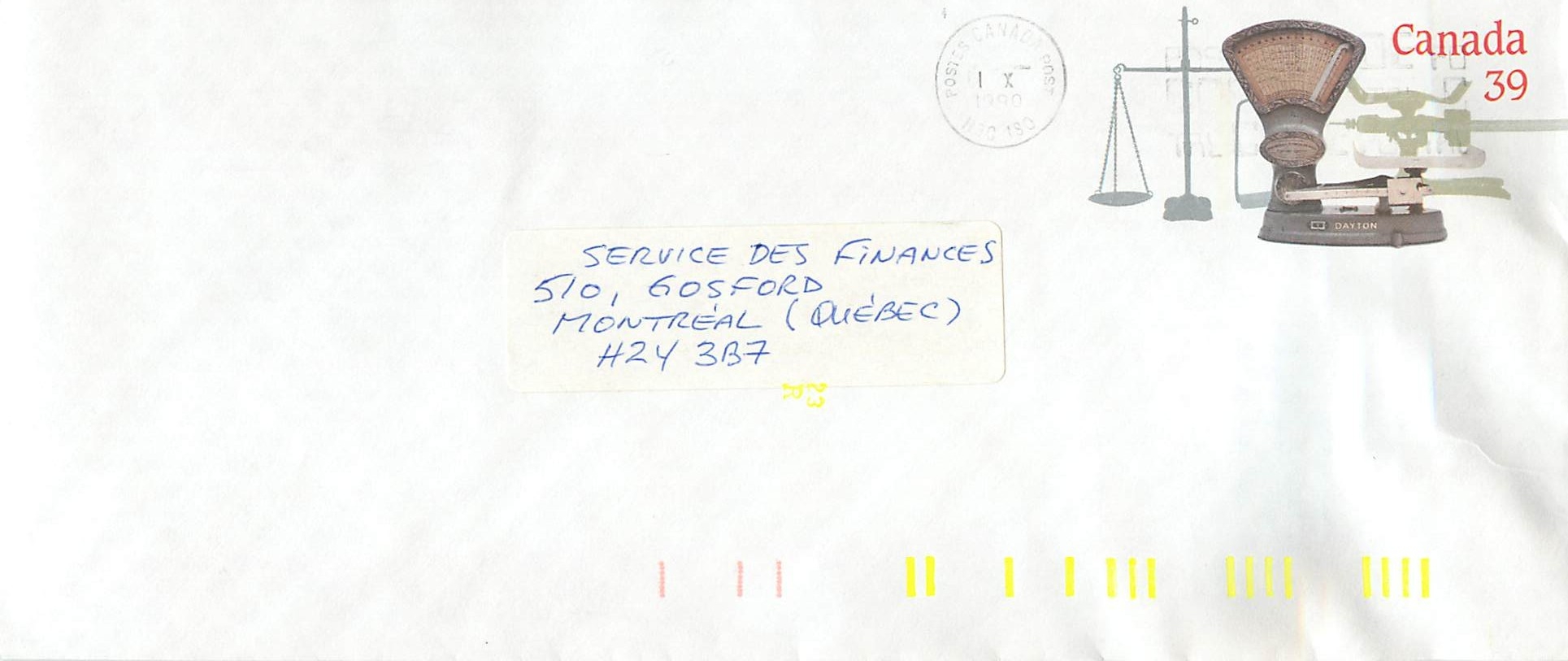 Entier Postal Postal Stationary Canada Balance Dayton