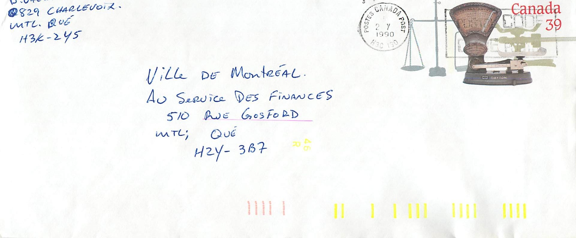 Entier Postal Postal Stationary Canada Balance Dayton
