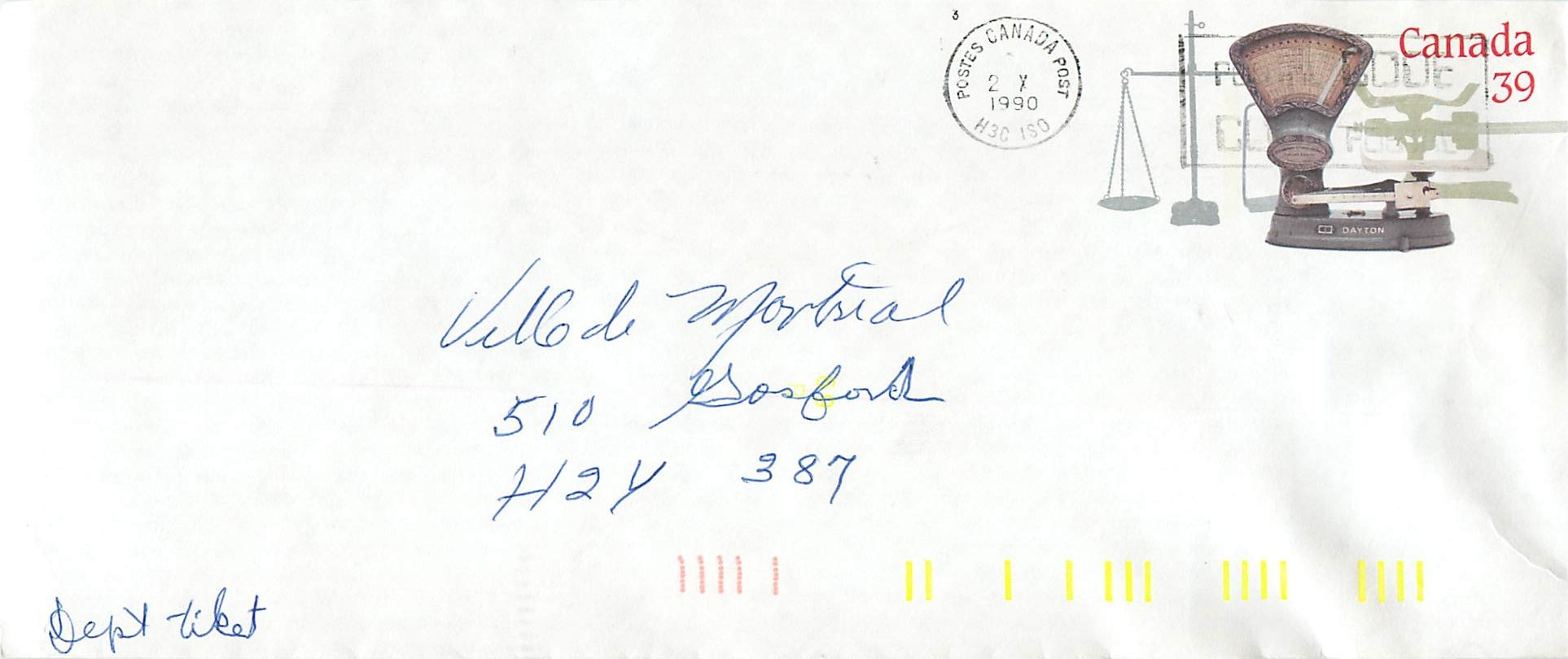 Entier Postal Postal Stationary Canada Balance Dayton