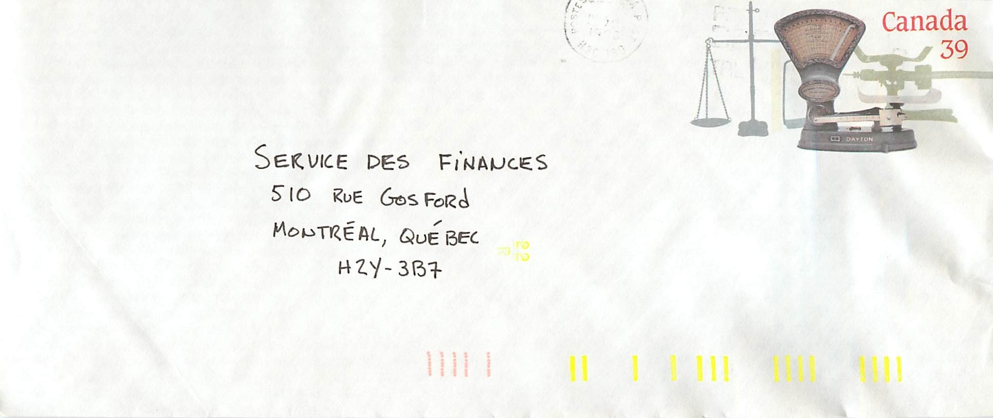Entier Postal Postal Stationary Canada Balance Dayton