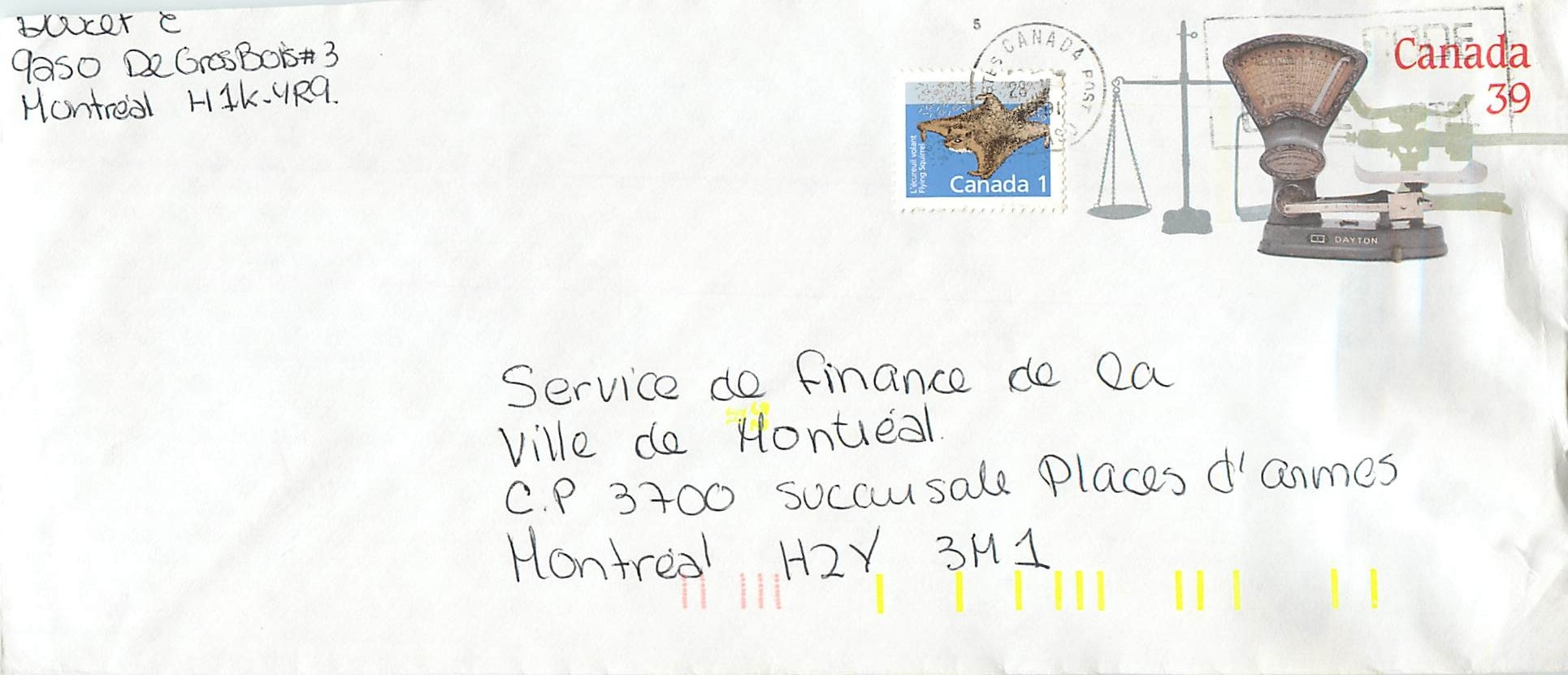 Entier Postal Postal Stationary Canada Balance Dayton