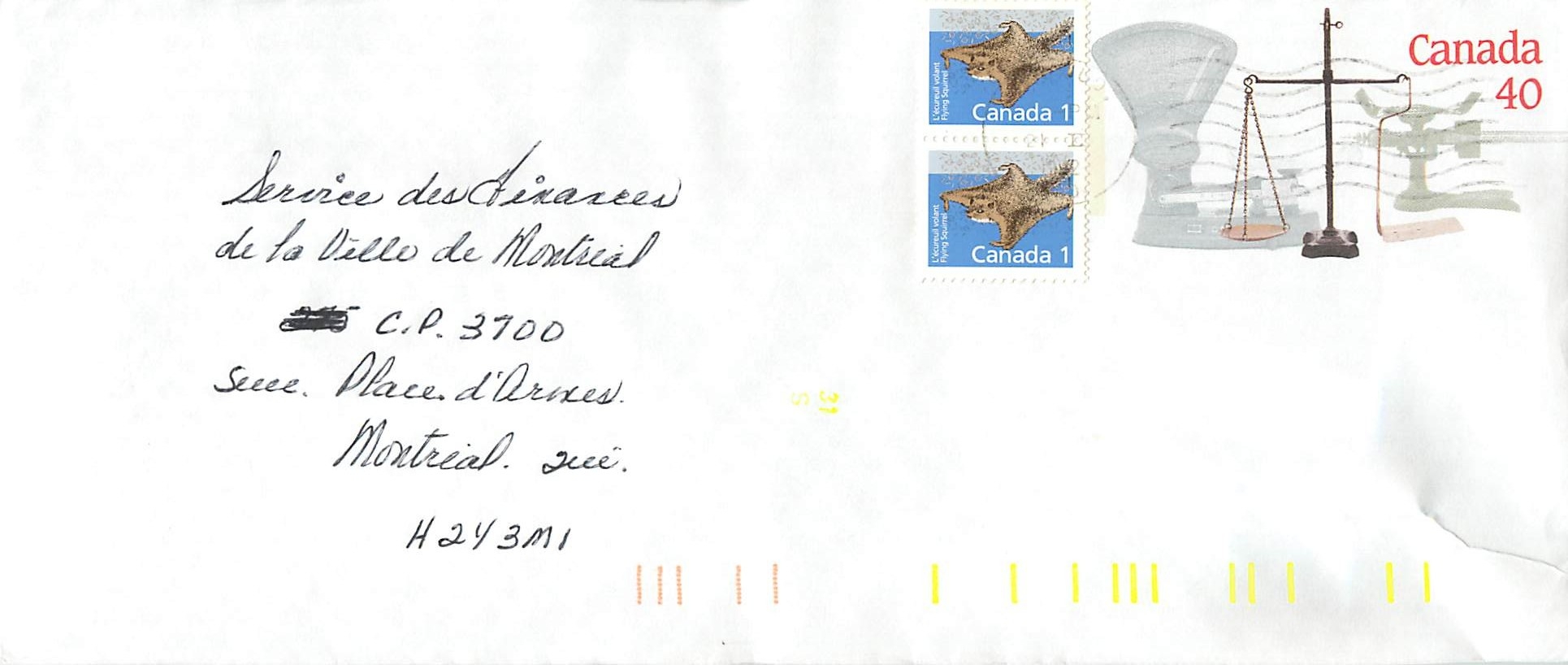 Entier Postal Postal Stationary Canada Balance Dayton