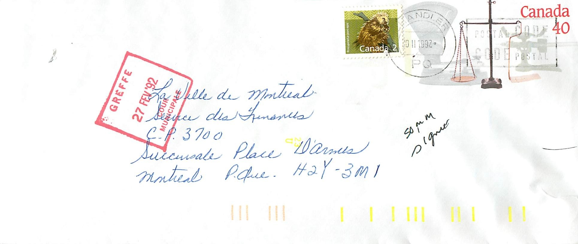 Entier Postal Postal Stationary Canada Balance Dayton  Chandler