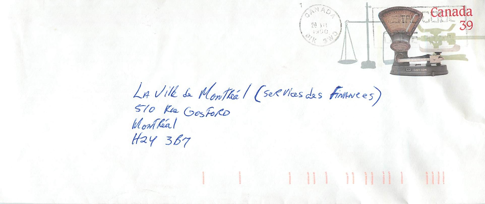 Entier Postal Postal Stationary Canada Balance Dayton