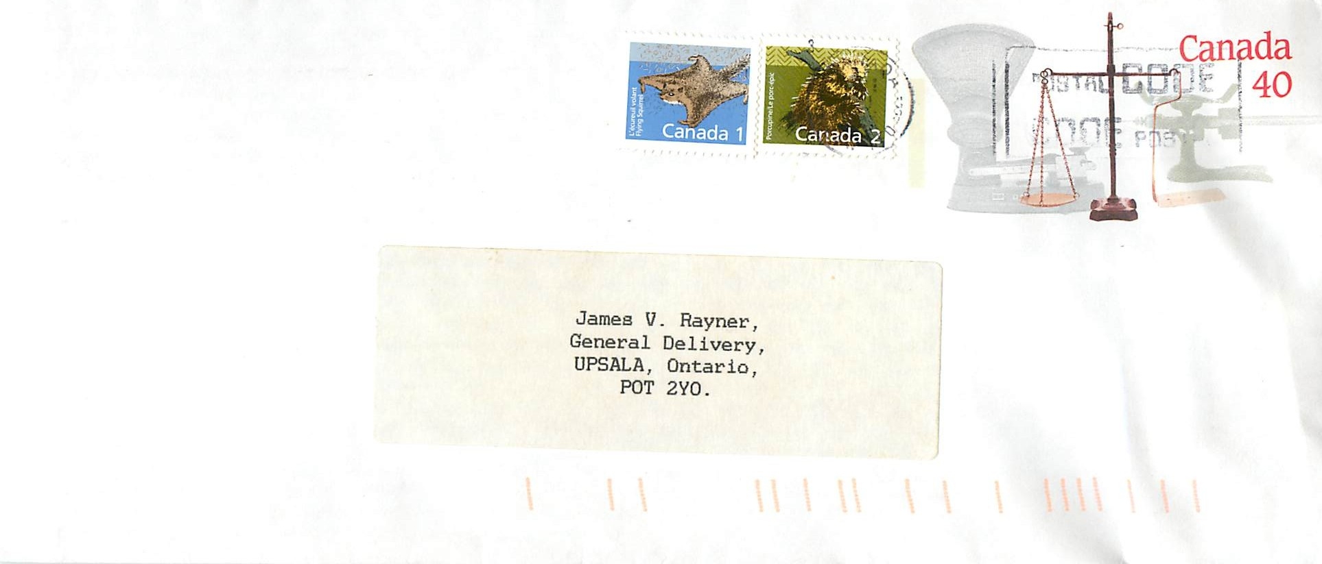 Entier Postal Postal Stationary Canada Balance Dayton