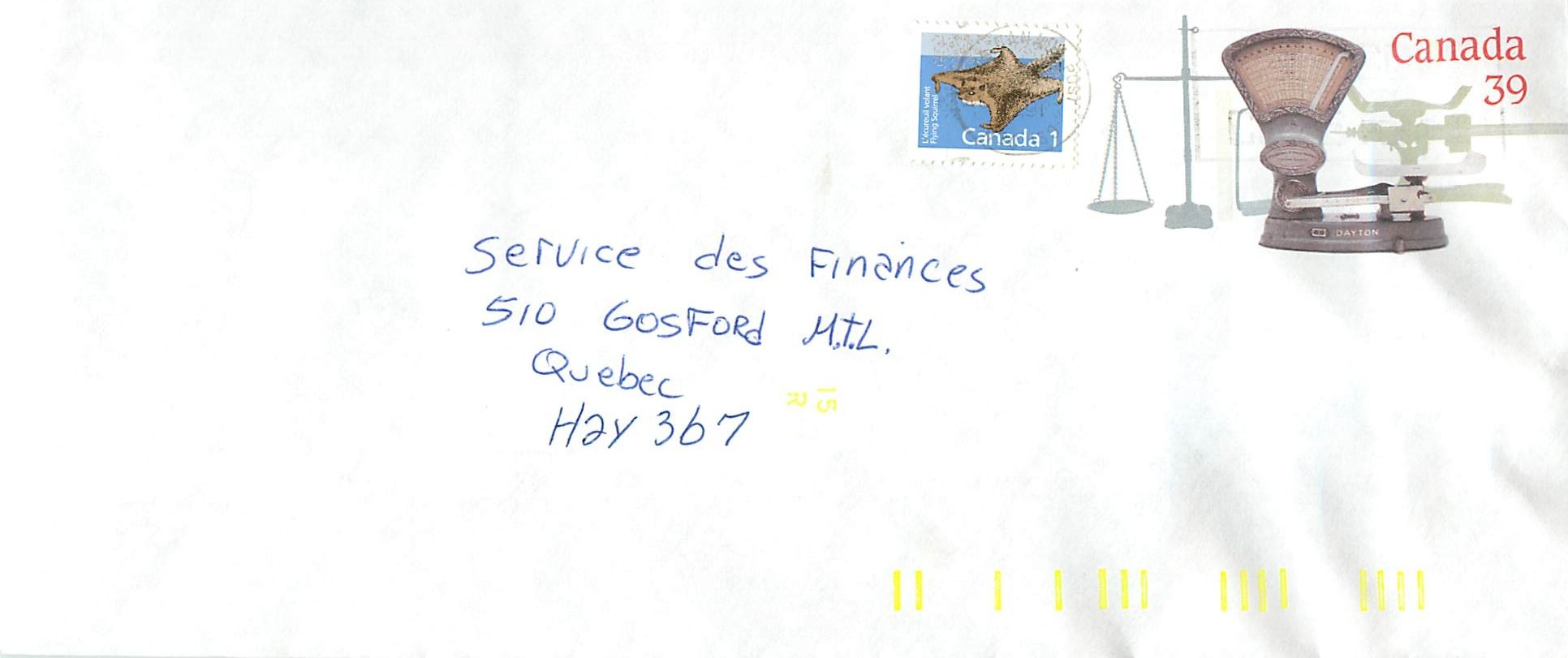Entier Postal Postal Stationary Canada Balance Dayton  
