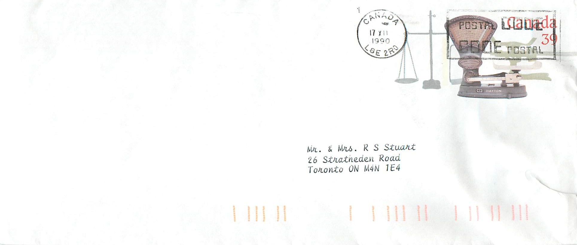 Entier Postal Postal Stationary Canada Balance Dayton