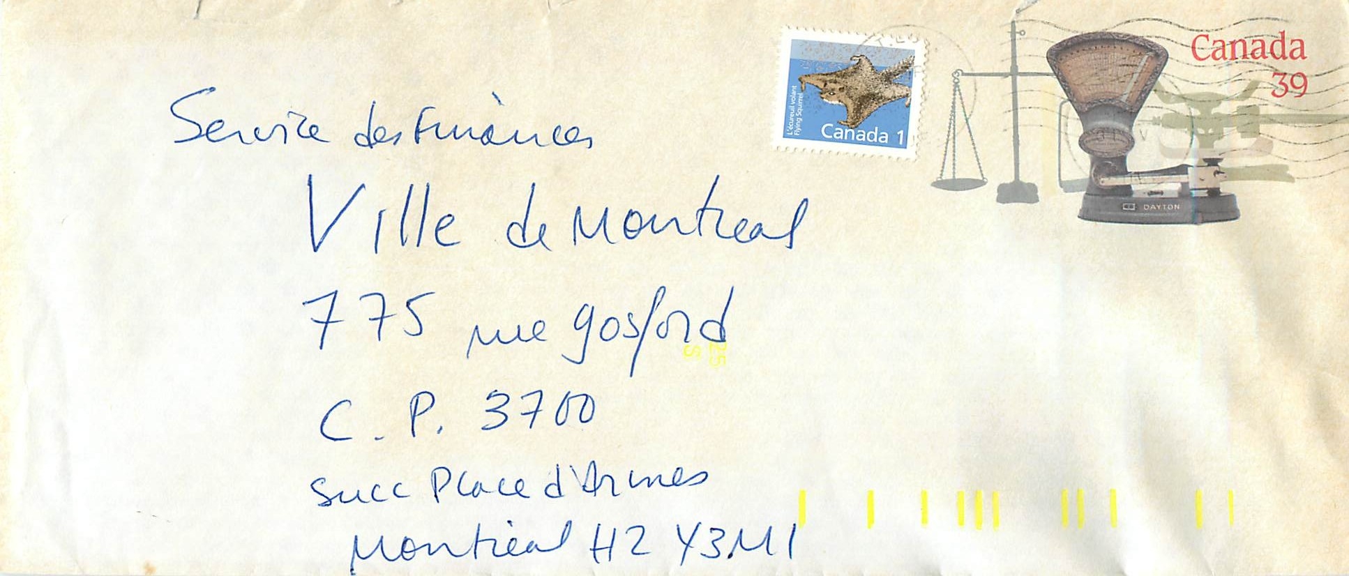Entier Postal Postal Stationary Canada Balance Dayton