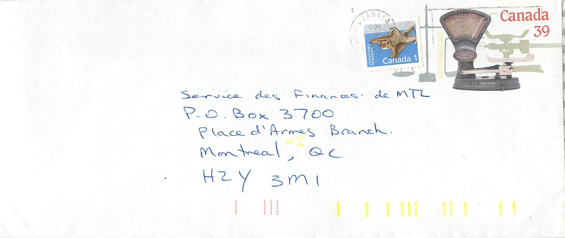 Entier Postal Postal Stationary Canada Balance Dayton