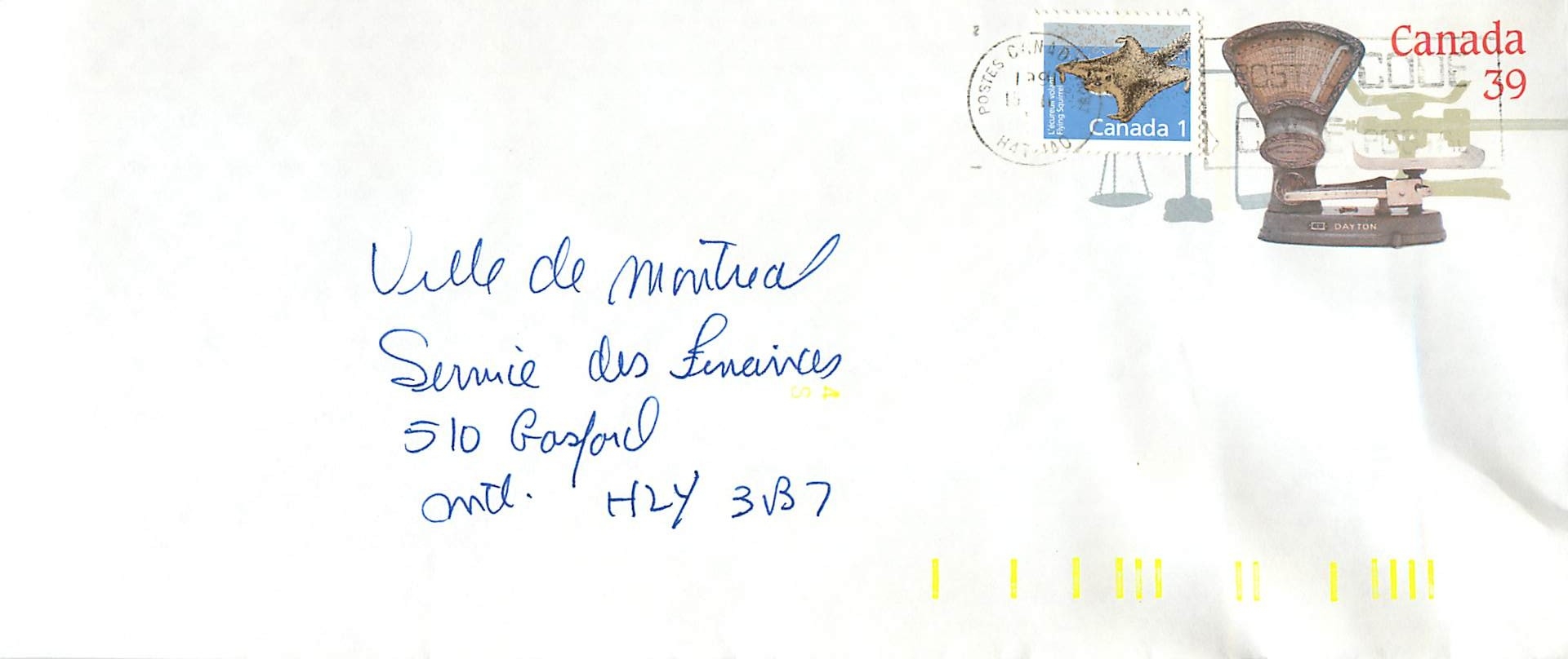Entier Postal Postal Stationary Canada Balance Dayton