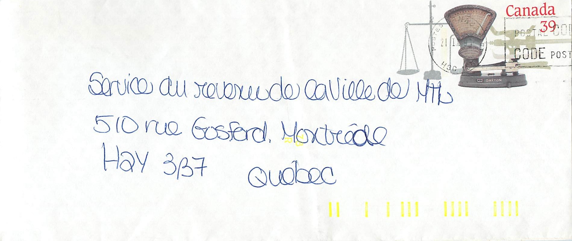 Entier Postal Postal Stationary Canada Balance Dayton
