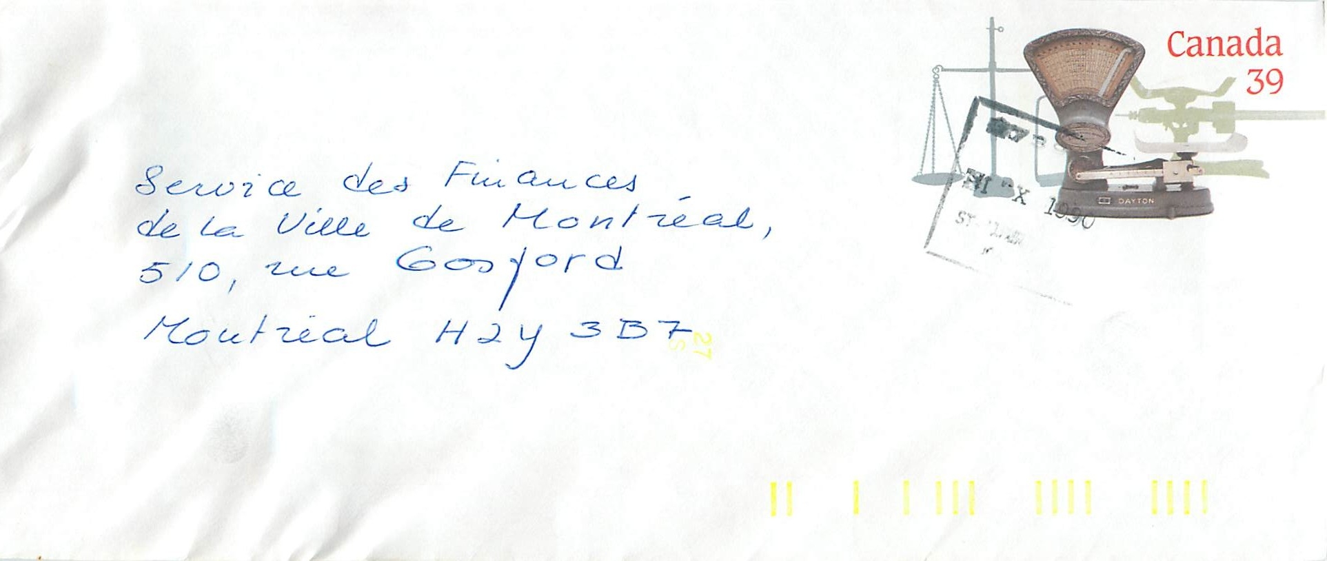 Entier Postal Postal Stationary Canada Balance Dayton  
