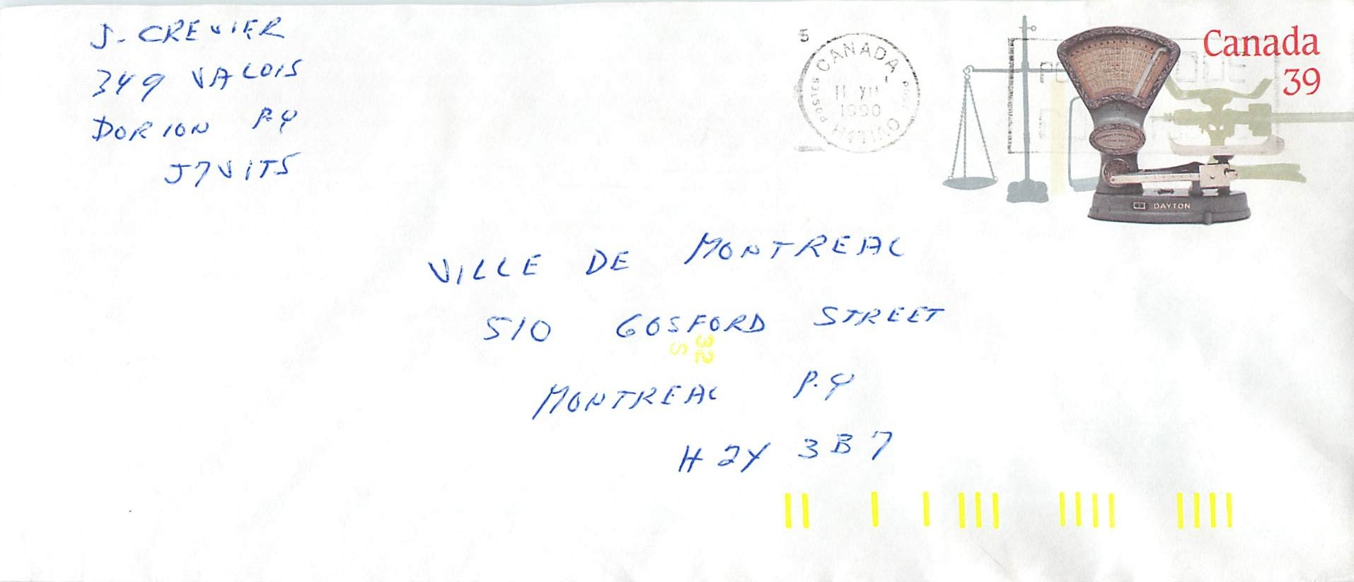Entier Postal Postal Stationary Canada Balance Dayton  