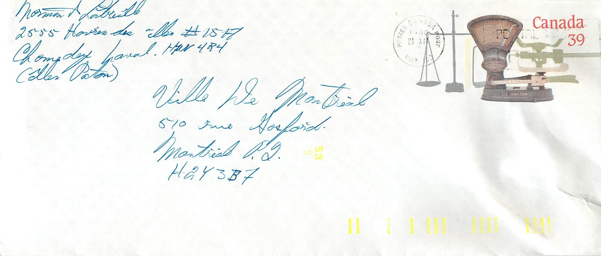 Entier Postal Postal Stationary Canada Balance Dayton