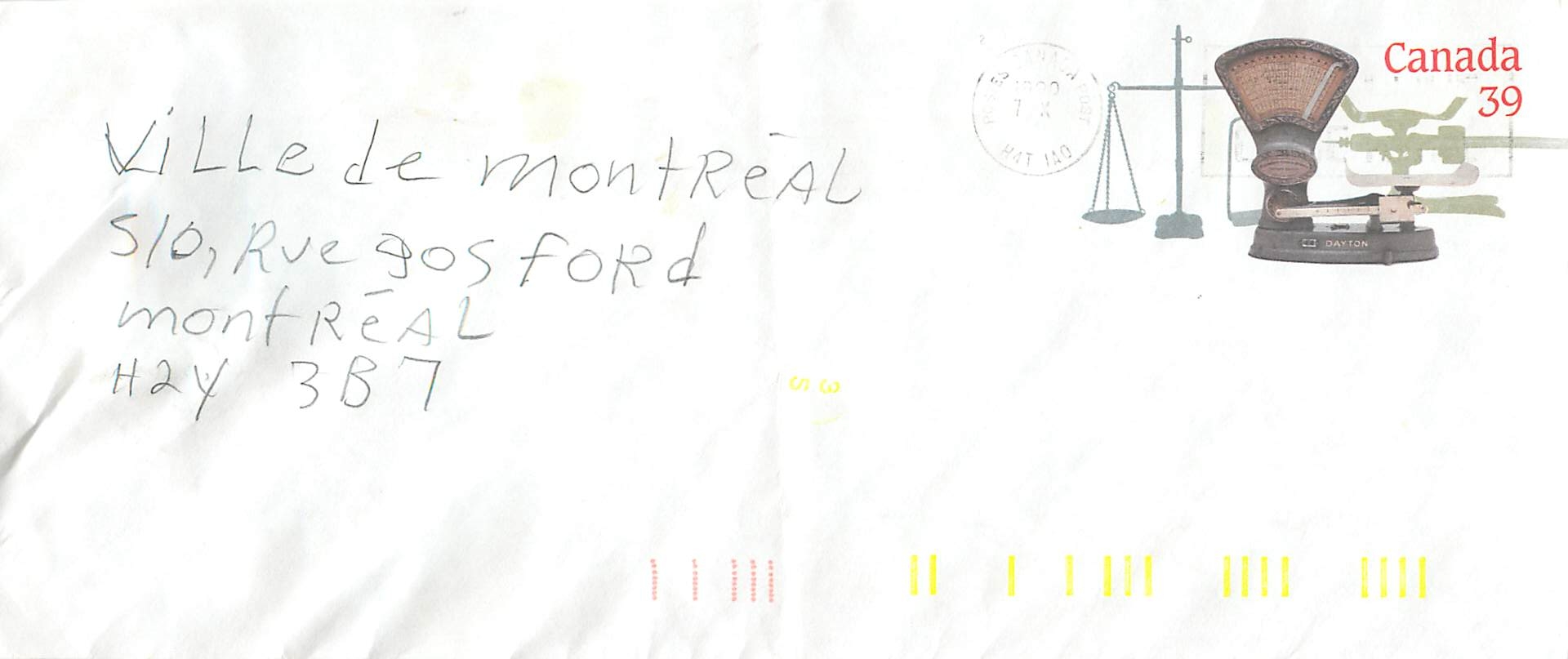 Entier Postal Postal Stationary Canada Balance Dayton