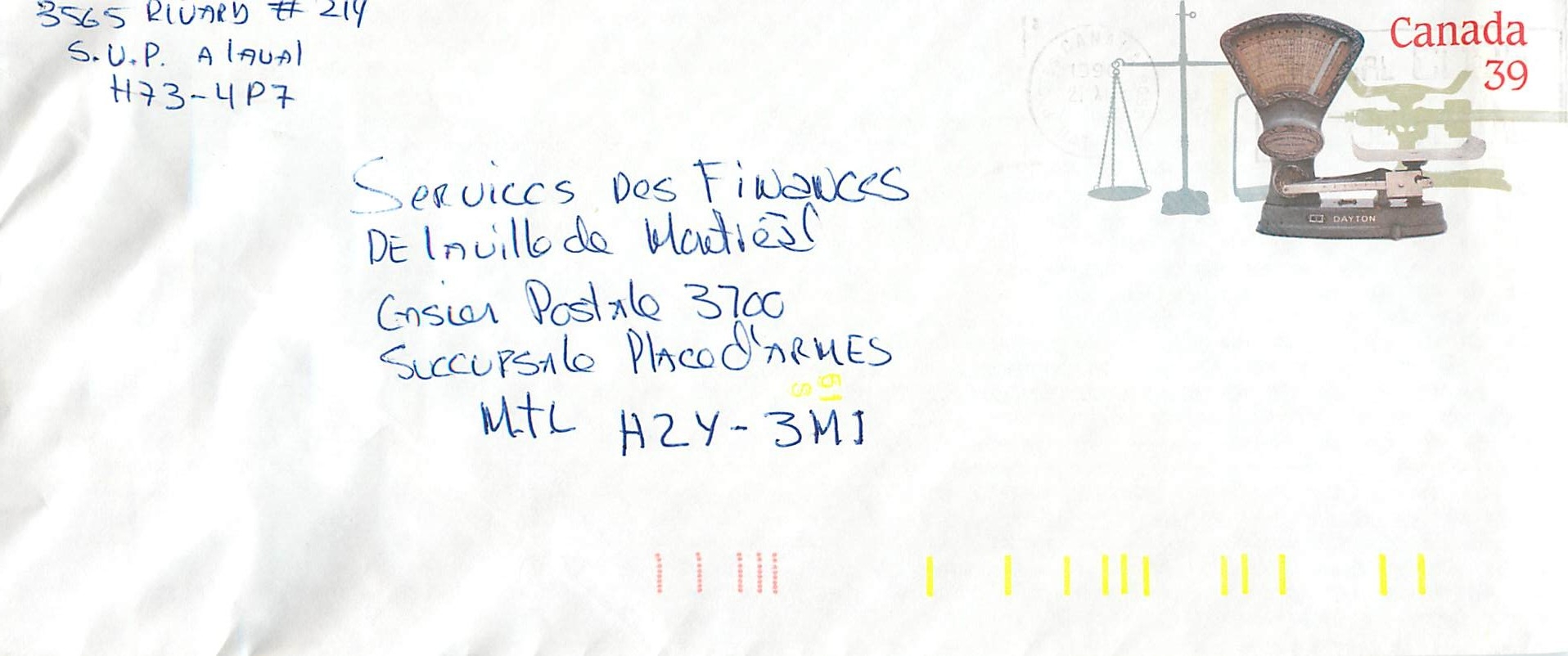 Entier Postal Postal Stationary Canada Balance Dayton