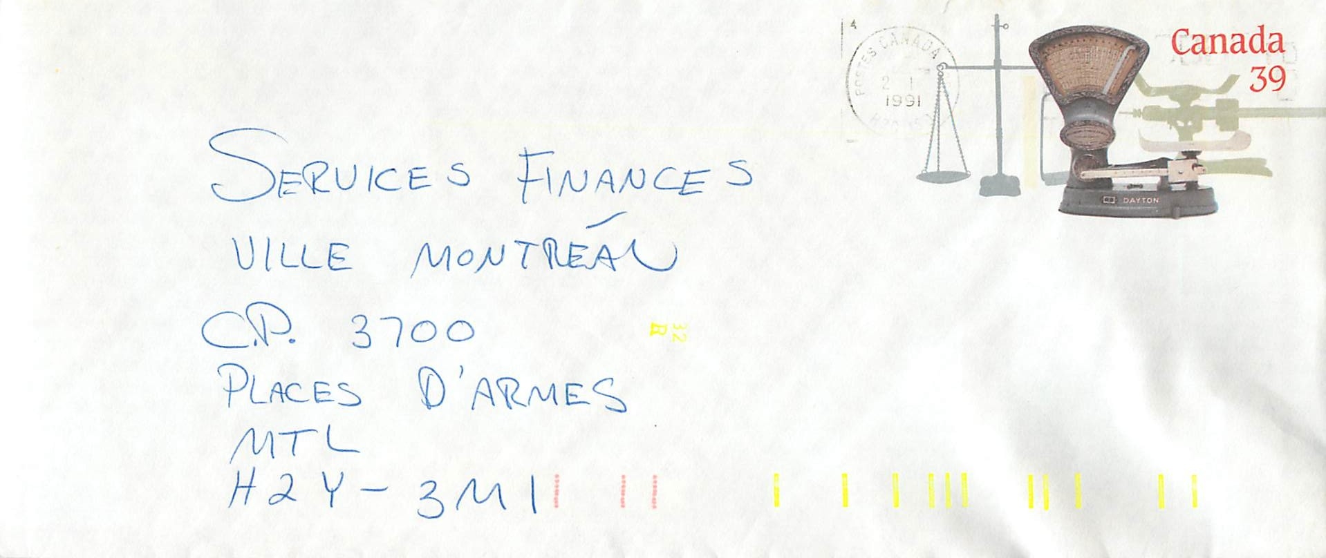 Entier Postal Postal Stationary Canada Balance Dayton