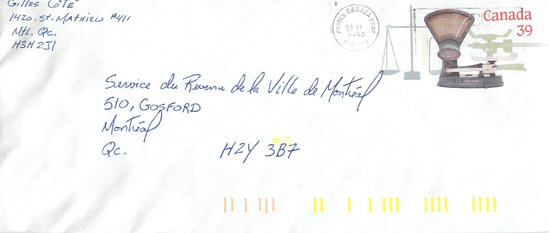 Entier Postal Postal Stationary Canada Balance Dayton