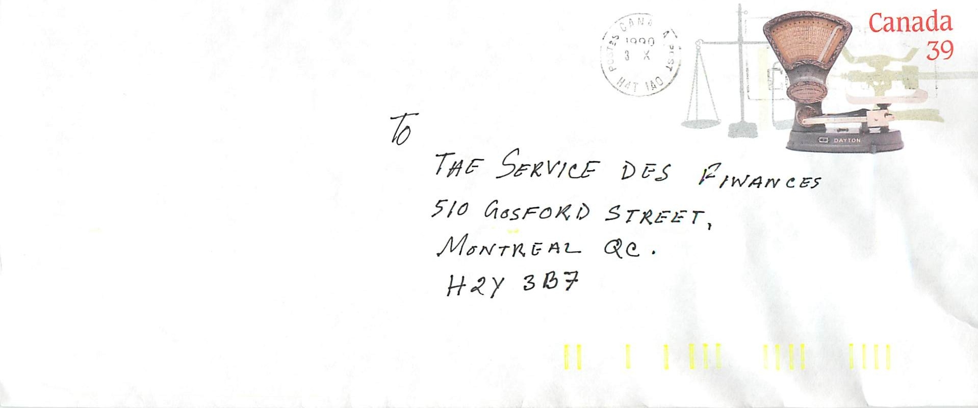 Entier Postal Postal Stationary Canada Balance Dayton