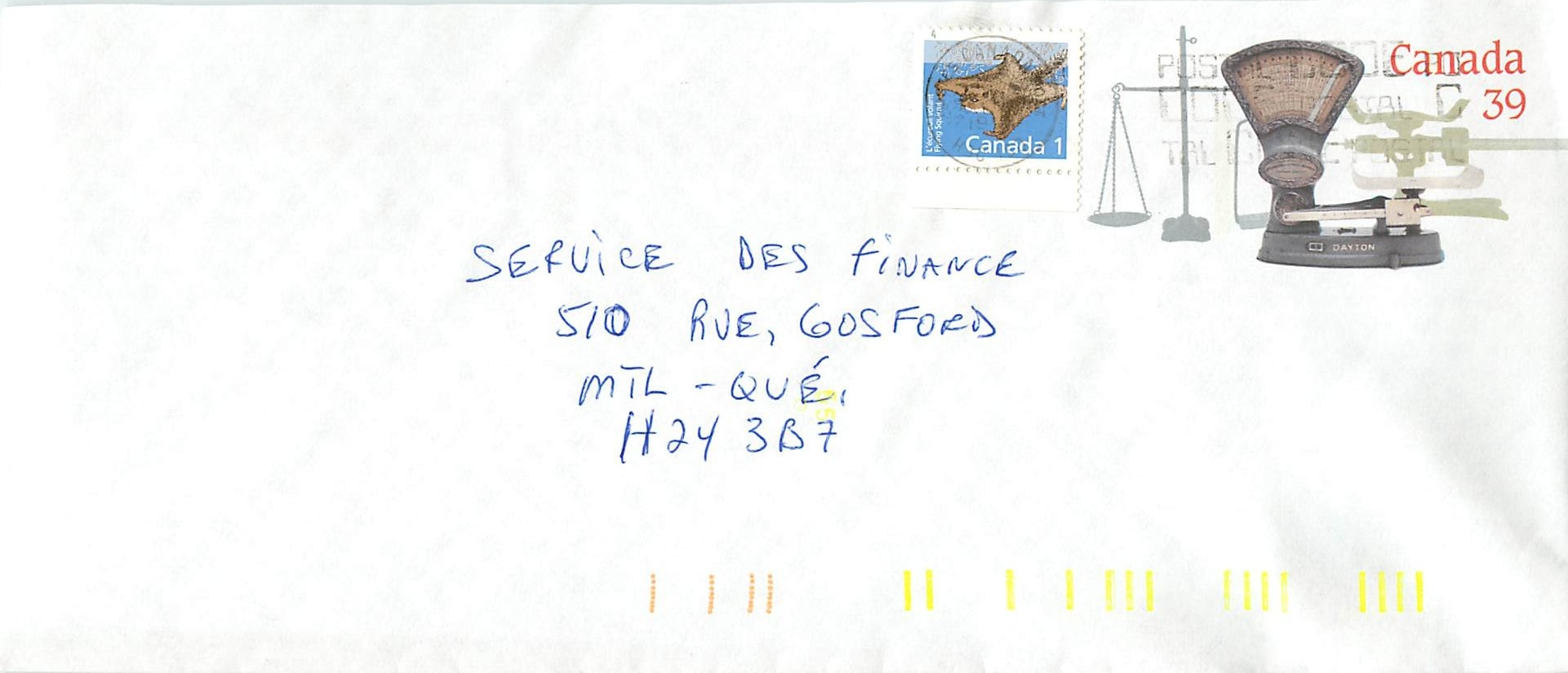 Entier Postal Postal Stationary Canada Balance Dayton
