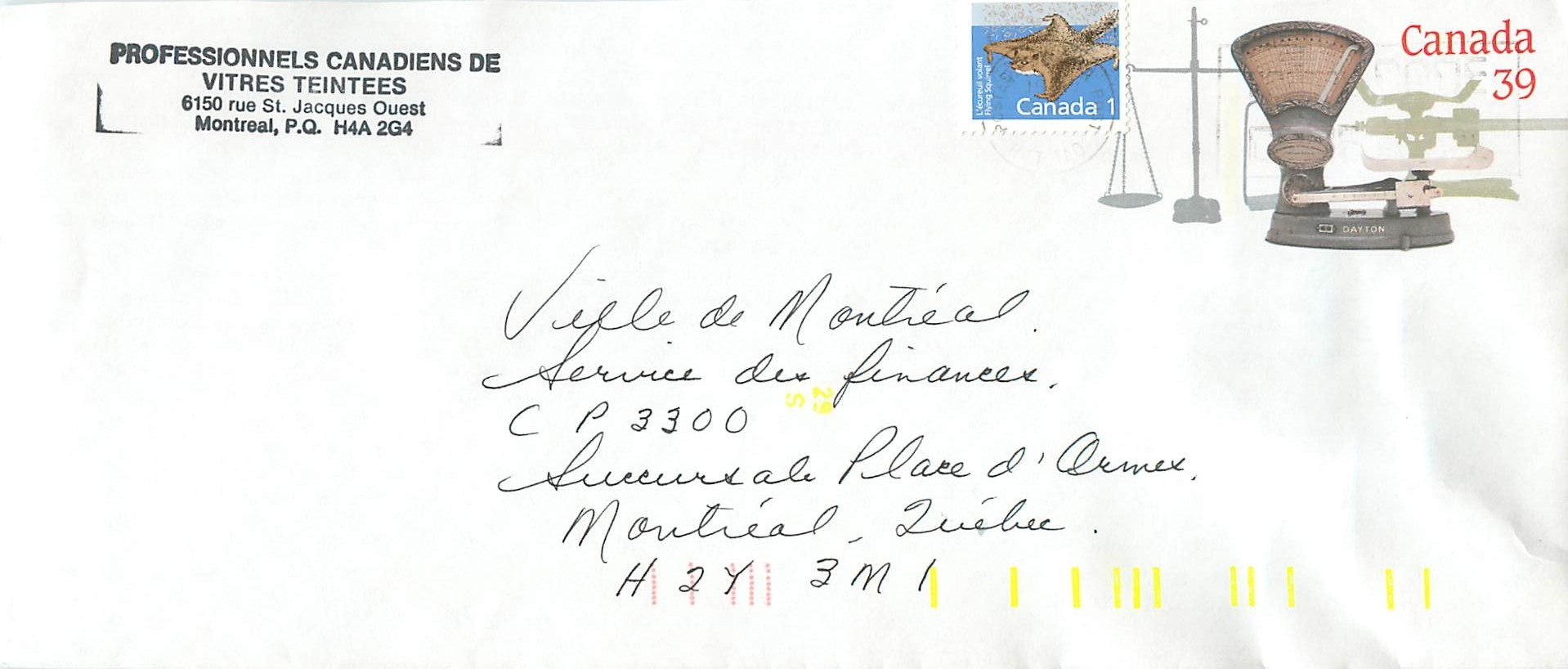 Entier Postal Postal Stationary Canada Balance Dayton  