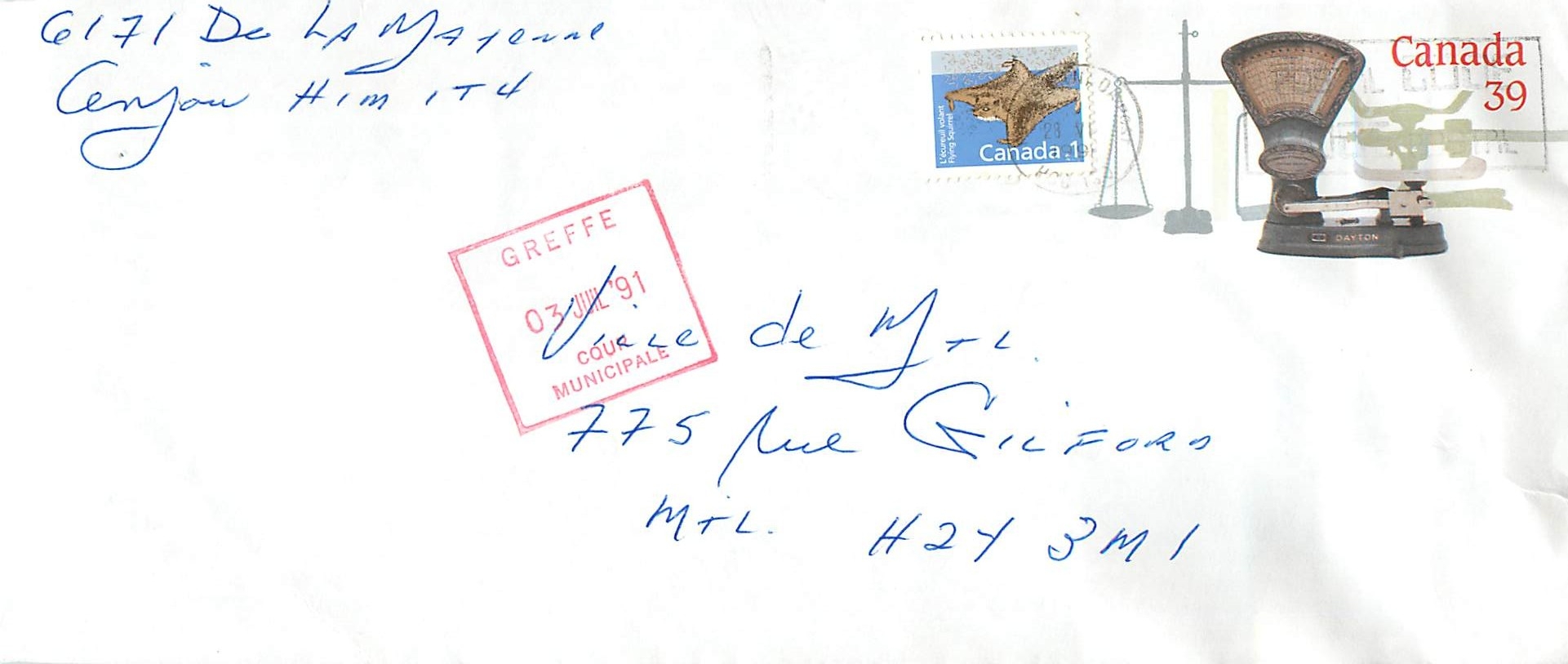 Entier Postal Postal Stationary Canada Balance Dayton  