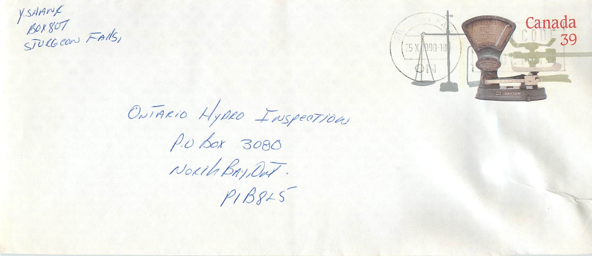 Entier Postal Postal Stationary Canada Balance Dayton  