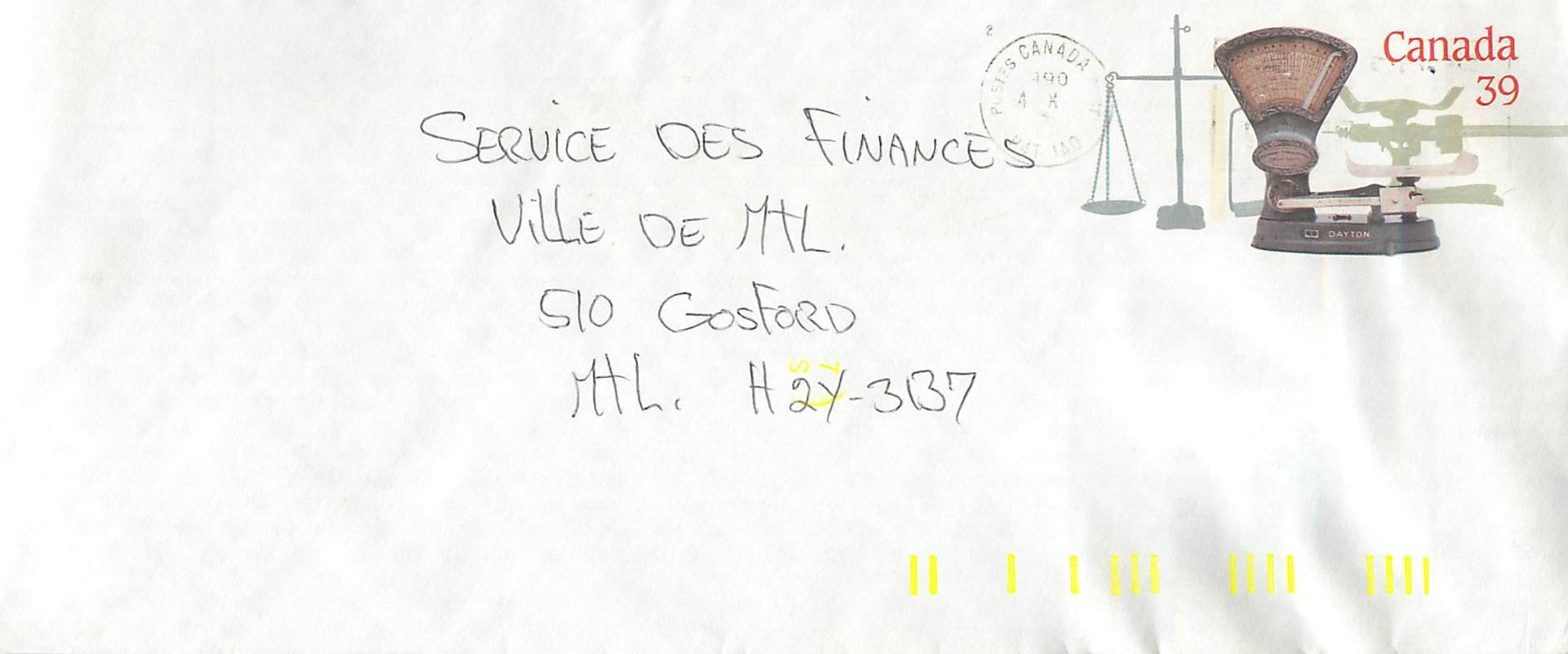 Entier Postal Postal Stationary Canada Balance Dayton  