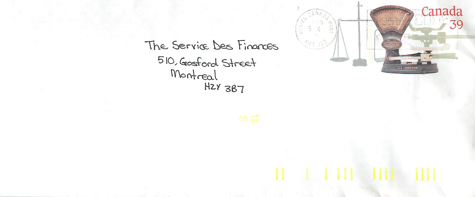 Entier Postal Postal Stationary Canada Balance Dayton  
