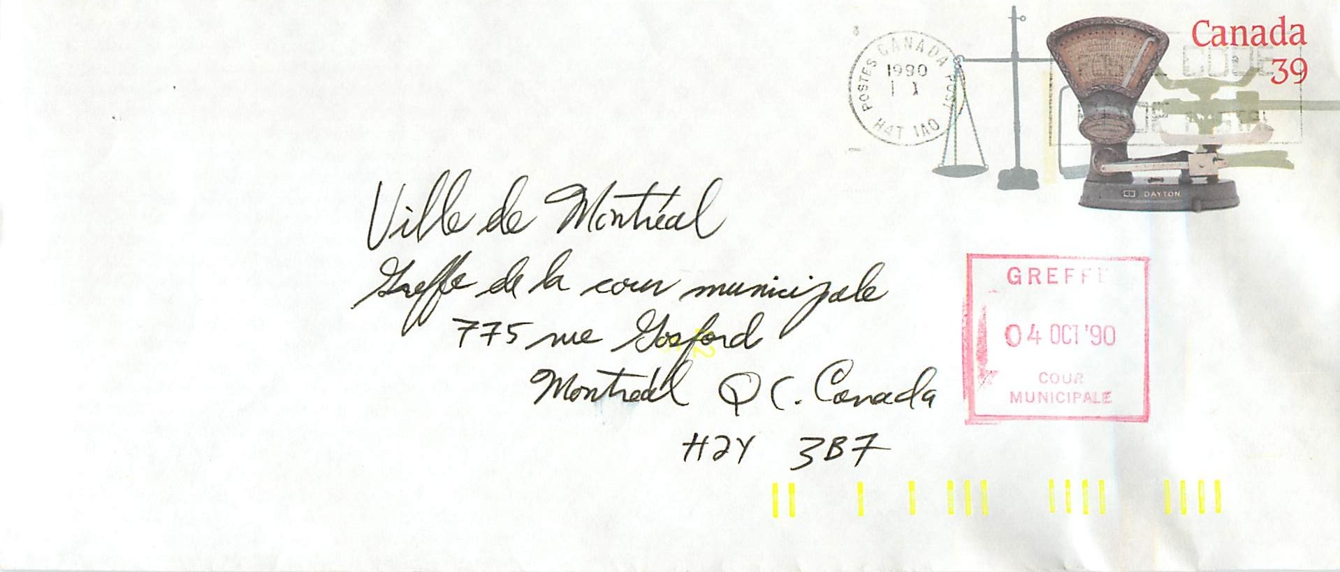 Entier Postal Postal Stationary Canada Balance Dayton  