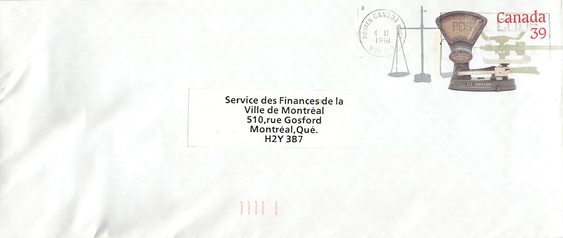 Entier Postal Postal Stationary Canada Balance Dayton  