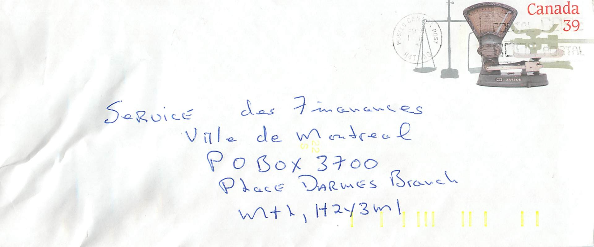 Entier Postal Postal Stationary Canada Balance Dayton  