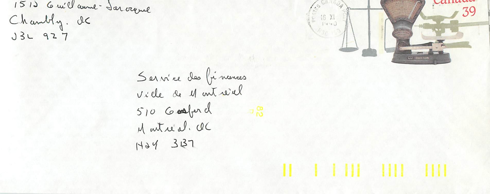 Entier Postal Postal Stationary Canada Balance Dayton  