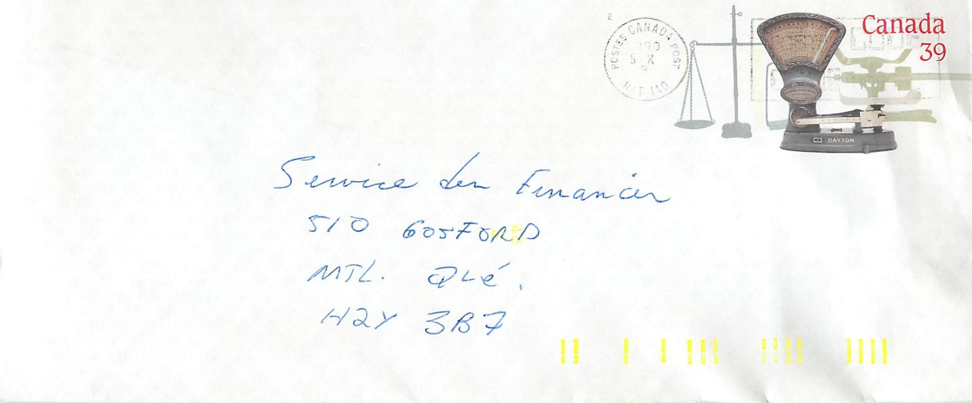 Entier Postal Postal Stationary Canada Balance Dayton