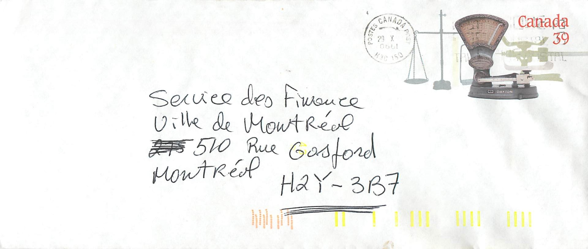 Entier Postal Postal Stationary Canada Balance Dayton