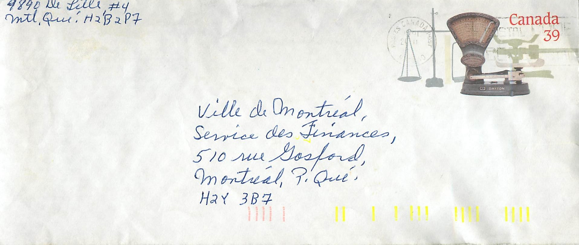 Entier Postal Postal Stationary Canada Balance Dayton