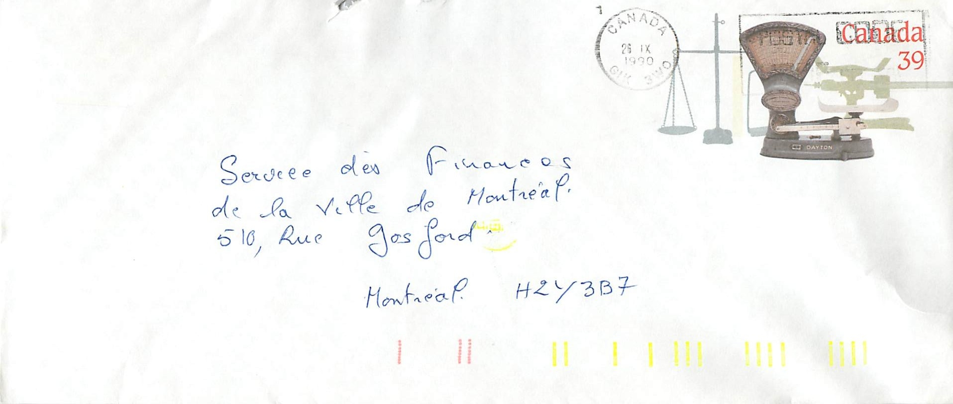 Entier Postal Postal Stationary Canada Balance Dayton